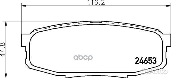 Колодки тормозные дисковые зад (PF-1542) TO