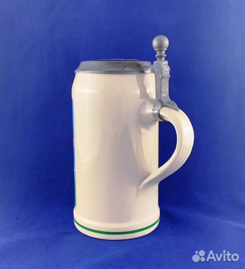 Литровая пивная кружка 