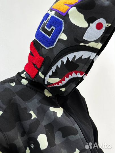 Зип Худи Bape Shark