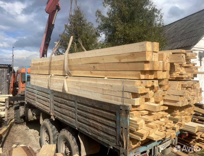 Обрезной брус естественной влажности