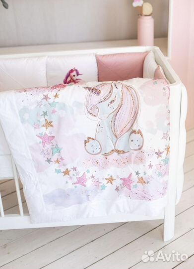 Бортики / Детское постельное белье(Сатин) 18в1