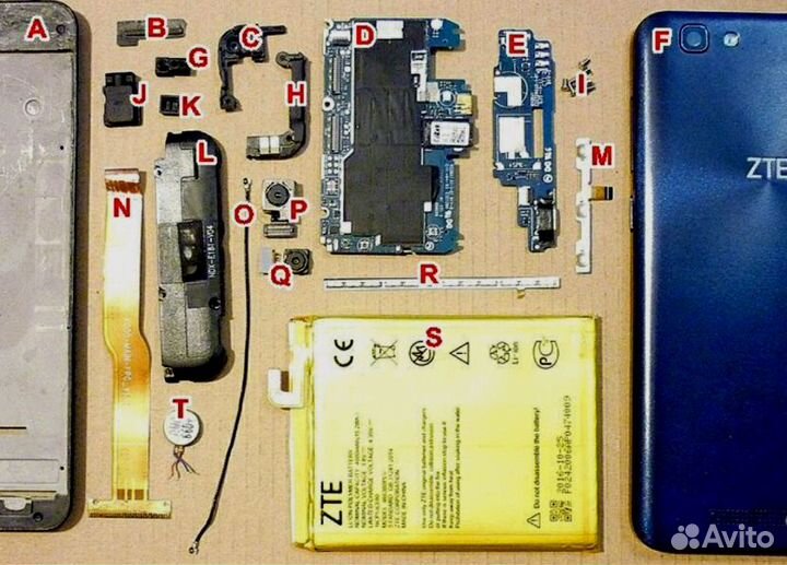 Запчасти на HTC (D626ph) и ZTE Blade A610