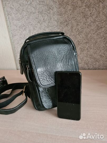 Сумка рюкзак кожаная