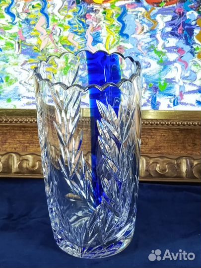 Хрустальная ваза 20 см