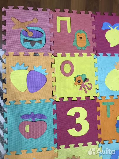 Мягкий коврик пазл