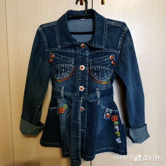 Джинсовая ккрточка