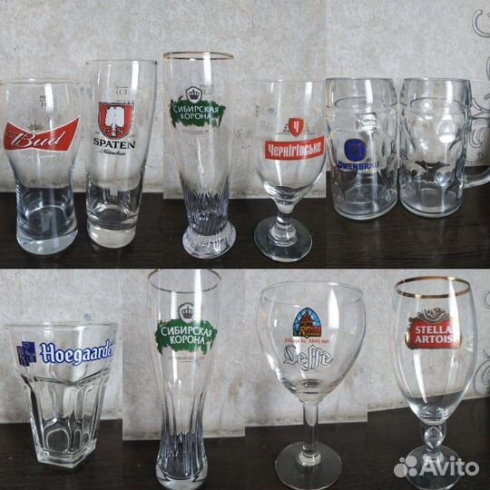 Пивные кружки и бокалы