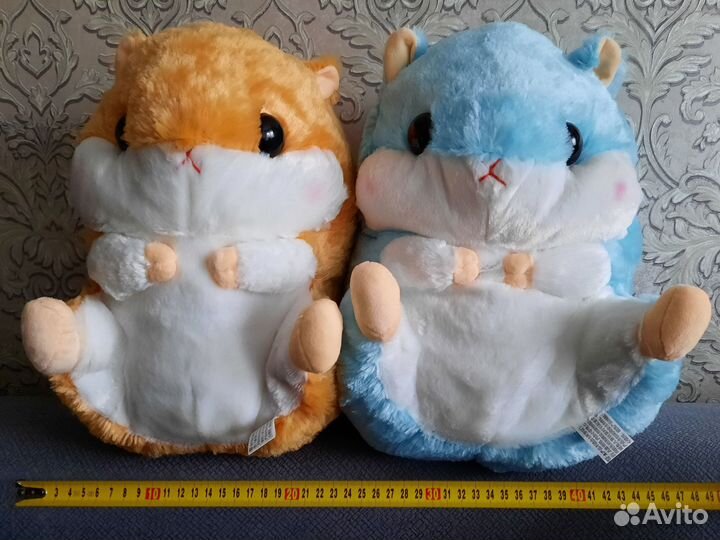 Мягкая игрушка хомяк с пледом