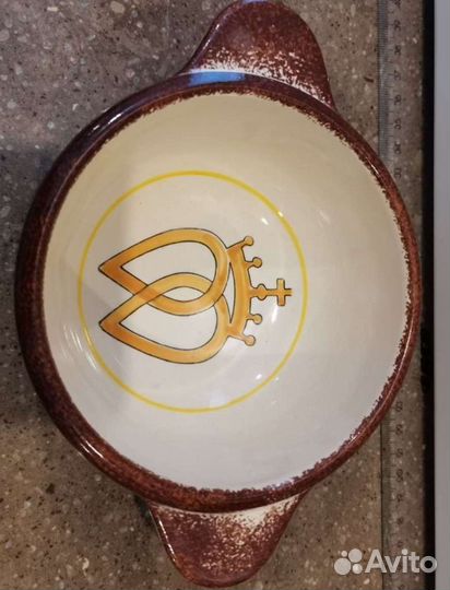 Чайная пара зик, бульонница керамика