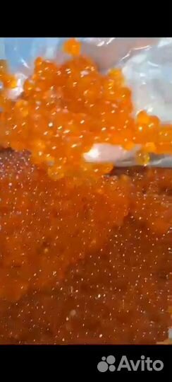 Икра красная горбуши и кеты