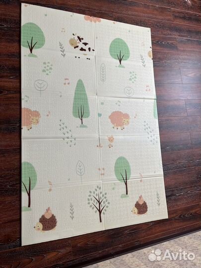 Складной детский коврик для ползания