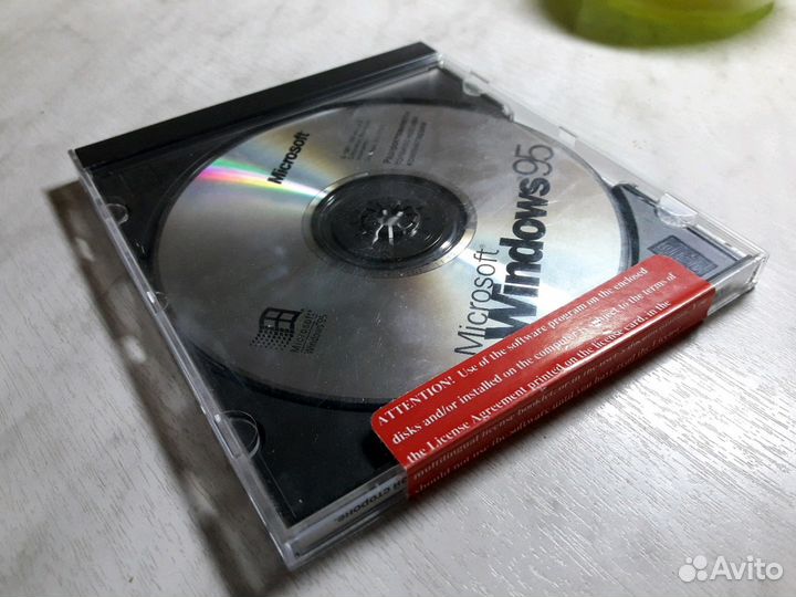 Лицензионный диск windows 95 нераспокованный