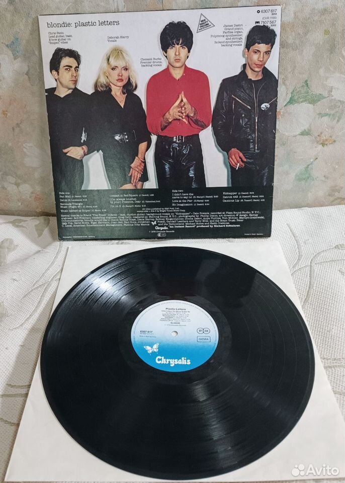 Blondie Plastic Letters 1978 Germany LP Оригинал