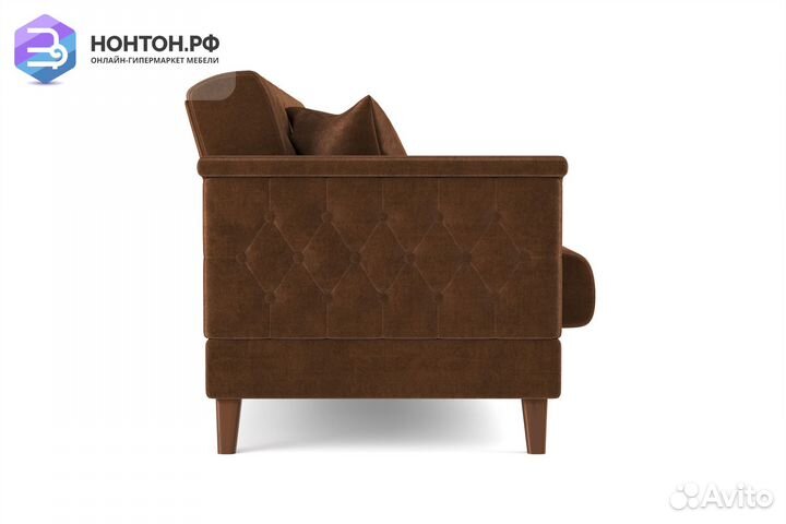 Диван книжка Амарант коричневый