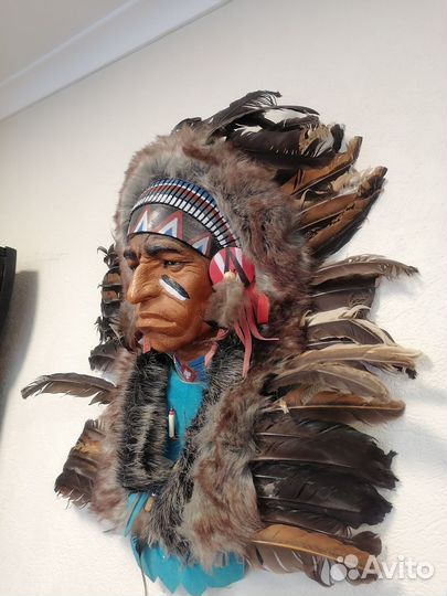 Голова индейца настенная (о.Бали)