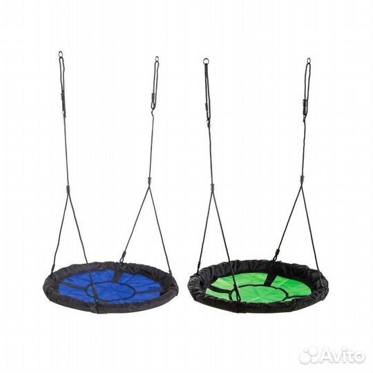 Качели Гнездо диаметр 80см цвет салатовый с чёрным