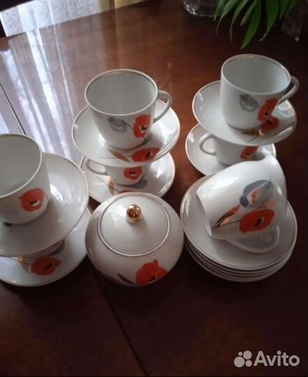 Сервиз 4 вида, разные