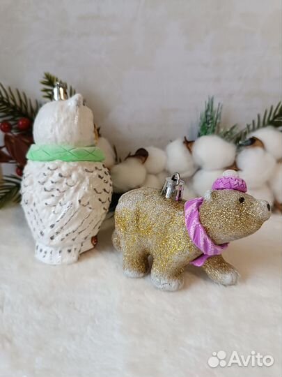 Новогодние ёлочные игрушки ручной работы