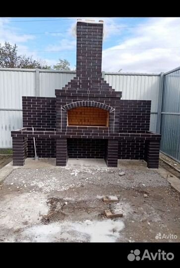 Мангал барбекю печью для казан