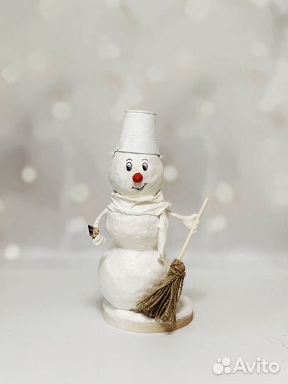 Дед мороз, Снегурочка и Снеговик из ваты