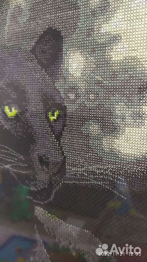 Картина вышитая крестиком ручная работа