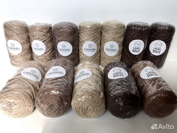 Шнур для вязания caramel (в ассортименте)