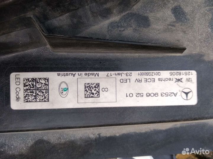 Mersedes GLC X253 Фара правая