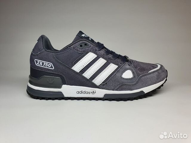 Кроссовки мужские Adidas ZX 750 (Замша)