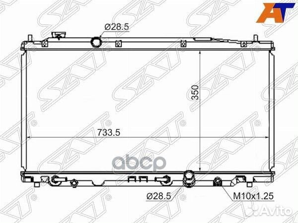 Радиатор Honda Fit 07-13 / Jazz 08-15 HD00013-0