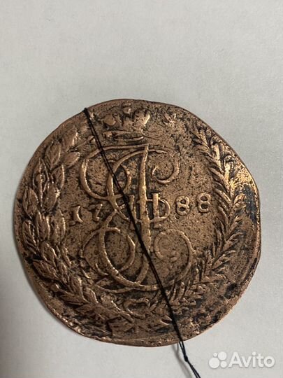 5 копеек Екатерины 2 Е.М брак