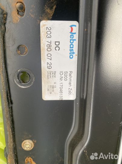 Mercedes w203 люк