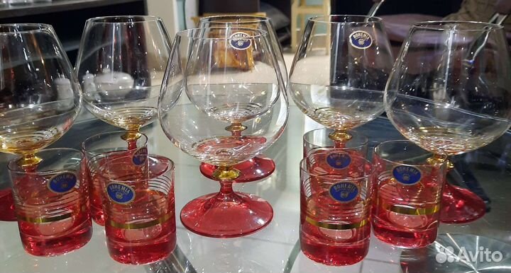 Набор бокалы и стопки Bohemia 12 шт