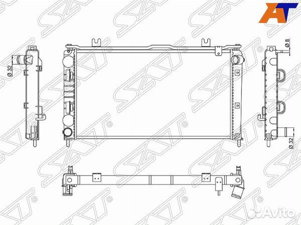 Радиатор LADA granta cross