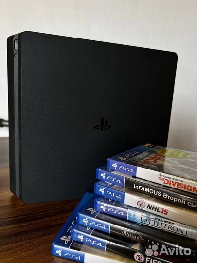Sony playstation 4 slim (500gb) + Игры