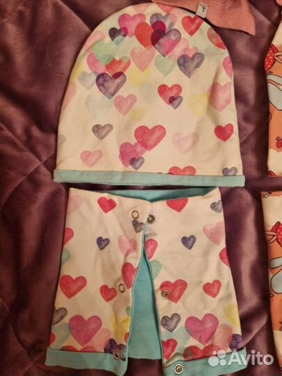 Шапка и снуд для девочки пакетом весна осень