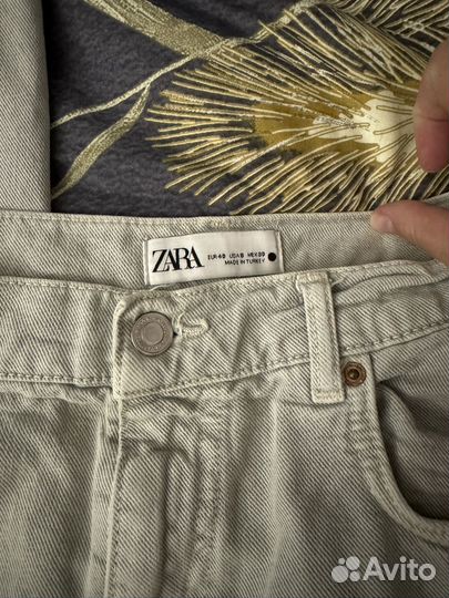 Джинсы zara wide leg 40