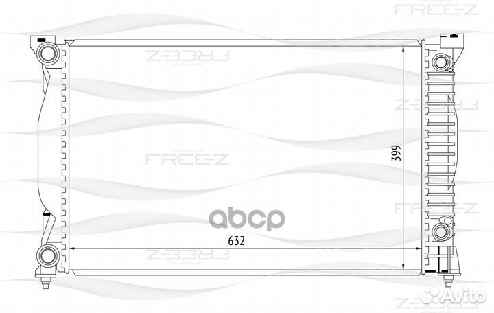 Радиатор 632x399 KK0105 free-Z