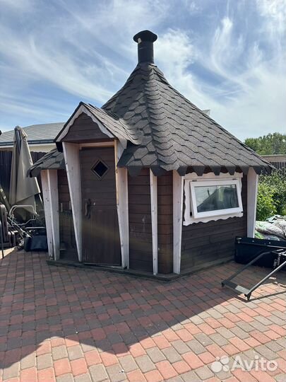 Беседка гриль домик
