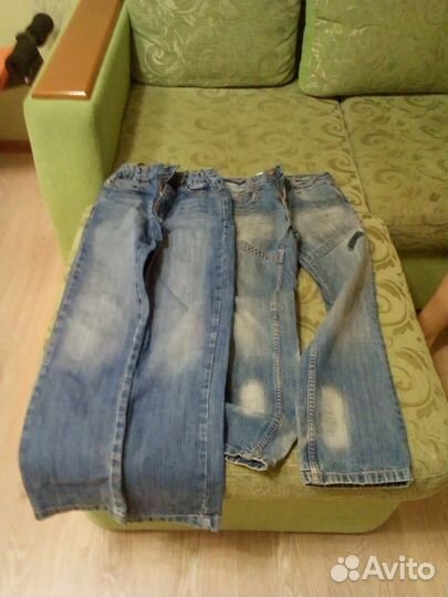 Джинсы на мальчика 11-13 лет