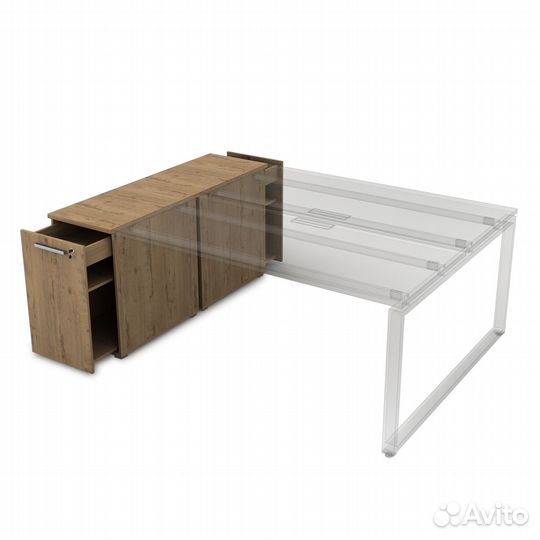 Тумба с выкатной секцией