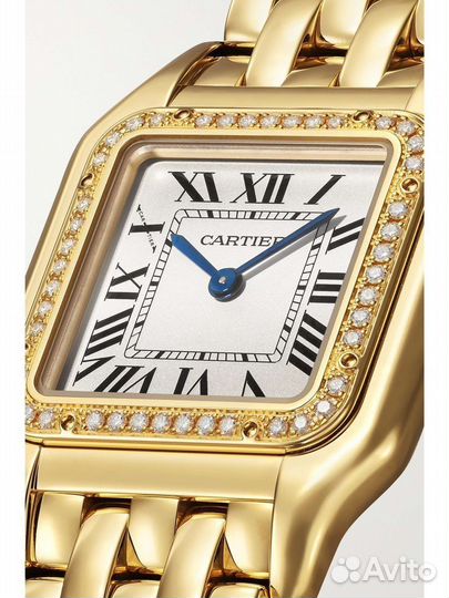 Золотые часы cartier