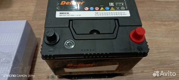 Автомобильный акк delkor 80D23L
