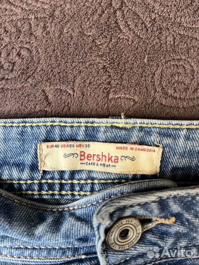 Джинсовка юбка Bershka р.48