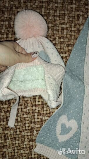 Комплект шапка, шарф