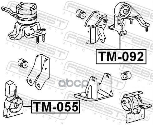 Подушка двигателя передняя (toyota corolla CE12