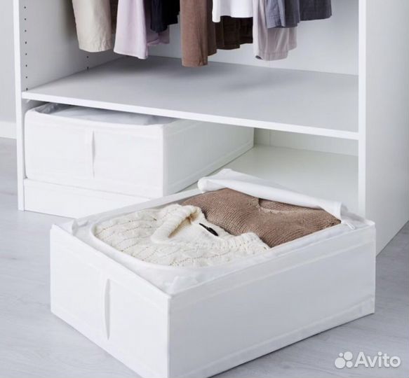 Икеа Скубб гофр для хранения белый