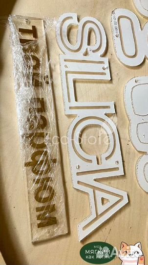 Панно со мхом. Логотип из мха