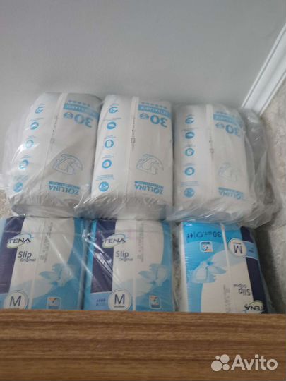 Подгузники взрослых Tena M(2),Zollina L(3),XL(4)