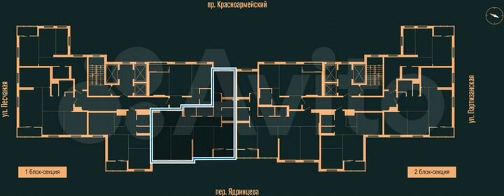 4-к. квартира, 105,1 м², 20/25 эт.