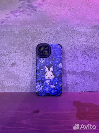 Чехол на 15 айфон белый кролик